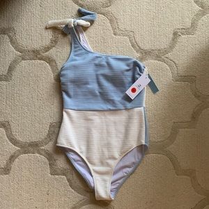 Cupshe Ribbed One Shoulder One Piece Swimsuit - Medium